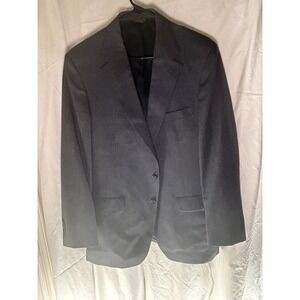 Vtg John Weitz Palm Beach Mens Blazer Sport Coat Suit Jacket Grey Plaid USA